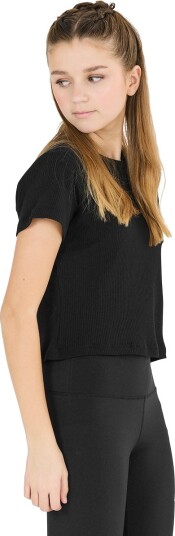 LES’ARCS Ashtyn Cropped T-skjorte Barn Svart 164