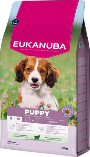 Eukanuba Valpefôr Lamm & Ris 12 kg for Små og Mellomstore Raser Eukanuba Valpefôr Lamm & Ris 12 kg for Små og Mellomstore Raser