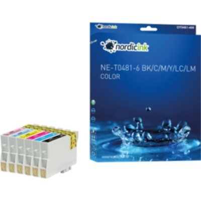 Nordicink Storpack, svart, magenta,cyan,gul,lc, lm DT0481-486
