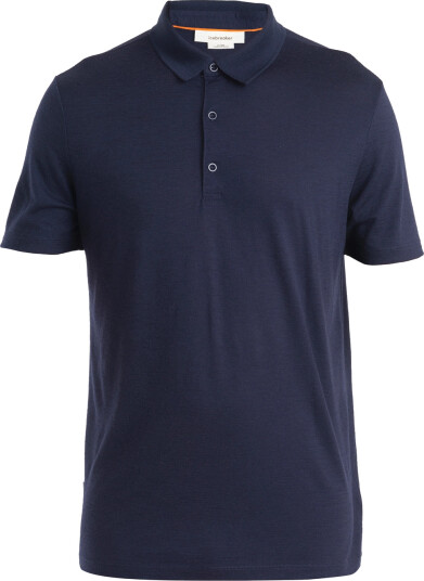 Icebreaker Men's Merino 150 Tech Lite III Short Sleeve Polo Midnight Navy L