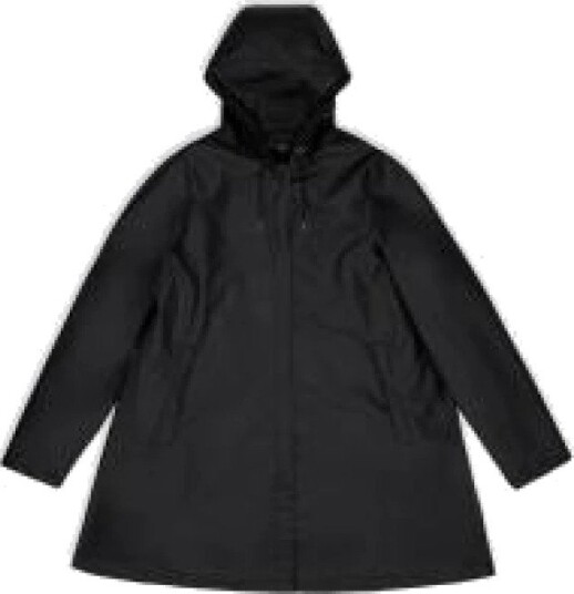 Rains Regnjakke A line W Jacket W3 Svart Rains Regnjakke A line W Jacket W3 Svart