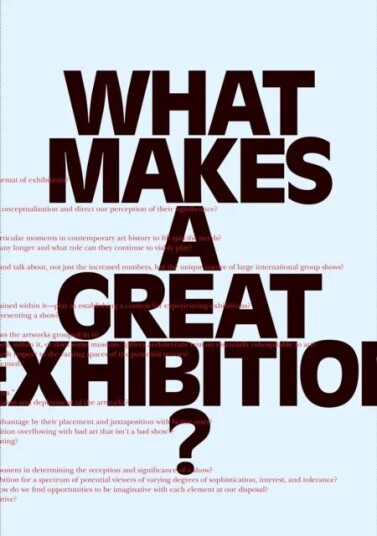 What Makes A Great Exhibition?