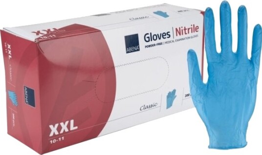 Undersøgelseshandske Abena Classic Xxl Blå Nitril