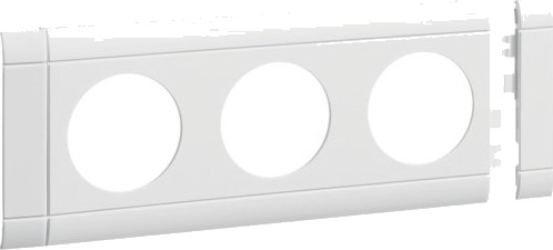 Hager 80 mm 3-veis Front RAL9016 Uten Merking Hager 80 mm 3-veis Front RAL9016 Uten Merking