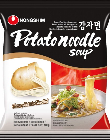 Nongshim Potato Noodle Soup Potet Nudler Ramen 100 gram (Korea Import) SALG! ALT 30-70% 101287