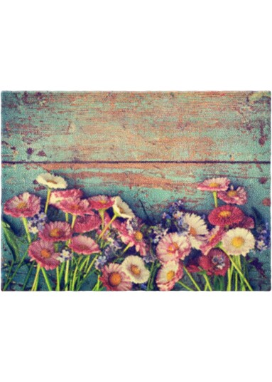 Bonprix Dørmatte med blomsterdesign false