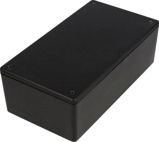 Hammond Electronics 1591XXUFLBK 123 × 123 × 57 mm ABS Svart Kabinett