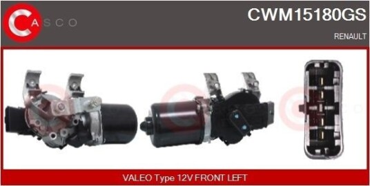 CASCO CWM15180GS Vindusviskermotor CASCO CWM15180GS Vindusviskermotor
