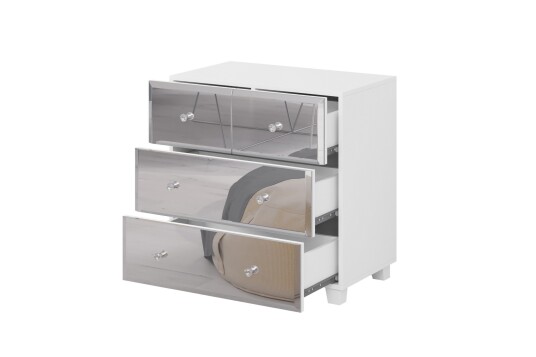 Kommode Hebbila 45x72 cm Hvit