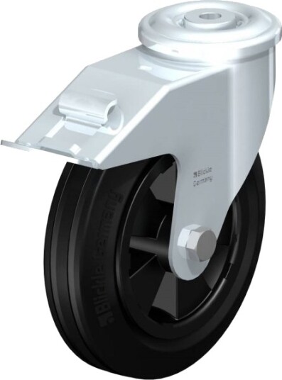 Blickle 755353 Ler-Vpp 180R-Fi Styrehjul Med Bremse, Hjuldiameter 180 Mm, Bæreevne (Maks.) 170 Kg, 1 Stk