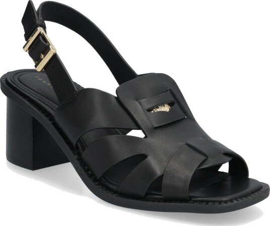 Tommy Hilfiger Cross Blocked Heel Sandal Black 37