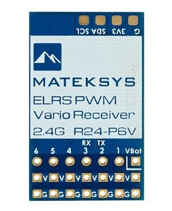 Mateksys ELRS-R24-P66V 2.4GHz Vario PWM Receiver Mateksys ELRS-R24-P66V 2.4GHz Vario PWM Receiver