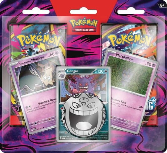 Pokémon Gengar Chaos Rising og Pitch Black Booster 2-pakning