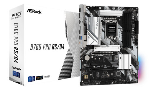 ASRock B760 PRO RS/D4 Hovedkort ATX LGA1700 med DDR4 og USB-C