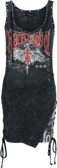 Rock Rebel by EMP Kort kjole   Stay A Little Longer   S til XXL   Damer   grå
