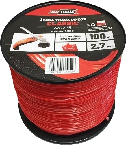 Aw Tools Awtools Classic Pjovimo Line 2,7X100 M / Firkant