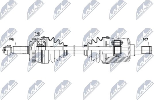 NTY NPW HY 639 Drivaksel