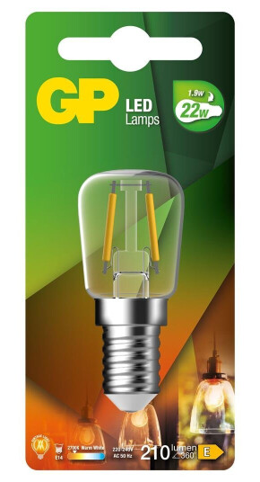 GP - LED Lamp Filament T25 E14 1.9W 22W 210lm