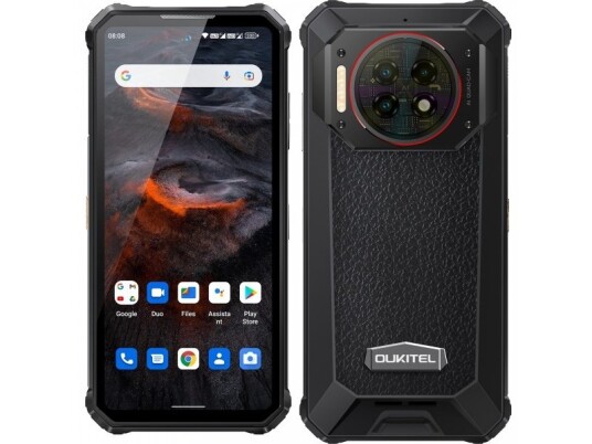Oukitel WP19 Pro 8GB RAM 256GB Lagring svart Mobiltelefon med NFC