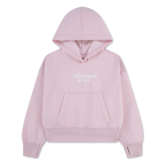 Abercrombie and Fitch Hettegenser Essential Logo Chalkpink 146 152 Abercrombie and Fitch Hettegenser Essential Logo Chalkpink 146 152