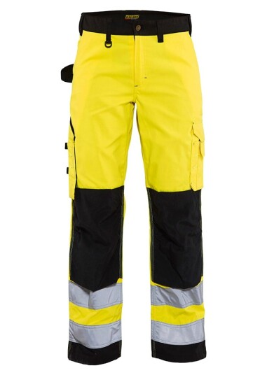 Blåkläder Varselbukse dame Gul/Svart D25 Blåkläder Varselbukse dame Gul/Svart D25