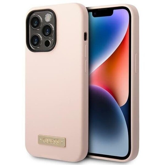 Guess Mobildeksel iPhone 14 Pro Max 6,7" Rosa Hardcase med MagSafe