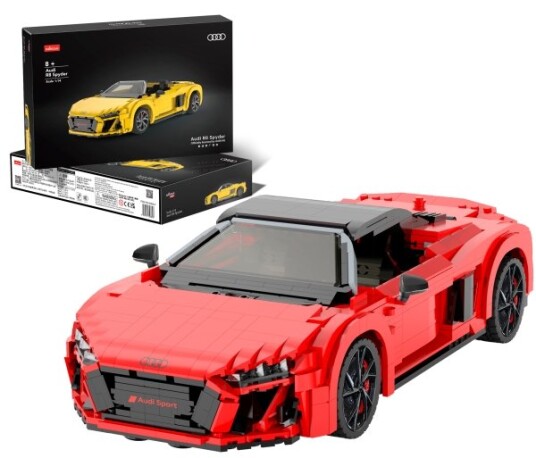 Audi R8 Spyder Byggeklodser Sæt Bil 1:14 Fra 8 År Audi R8 Spyder Byggeklodser Sæt Bil 1:14 Fra 8 År