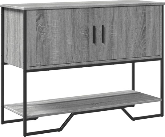 Konsollbord grå sonoma 100x35x74,5 cm konstruert tre 848537