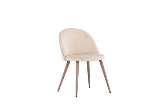 Venture Design Velvet spisestol Beige Beige Venture Design Velvet spisestol Beige Beige