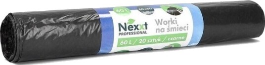 Nexxt Søppelsekker Nexxt 60L Ldpe Svarte 20