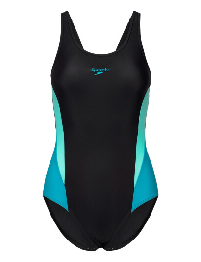 Speedo Colorblock Splice 2.0 One Piece Black 36 Speedo Colorblock Splice 2.0 One Piece Black 36