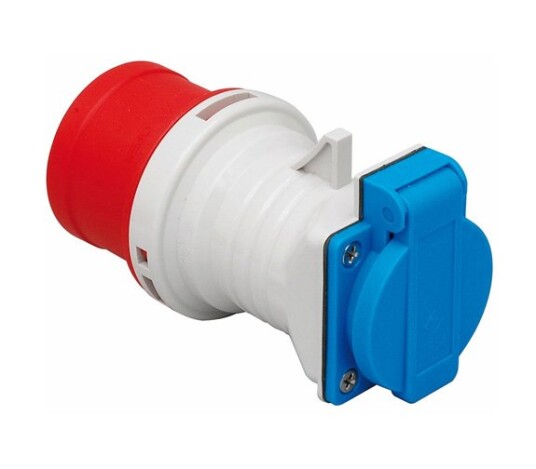 Overgangsadapter CEE FRA 416-6 til Schuko Overgangsadapter CEE FRA 416-6 til Schuko