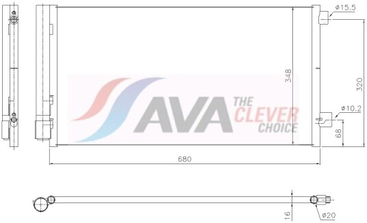 Kondensator AVA Clever Choice JE5097D Kondensator AVA Clever Choice JE5097D