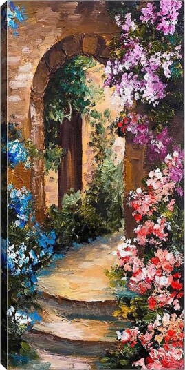 Canvasbilde DKY Floral & Botanical Flerfarget 50x120 cm