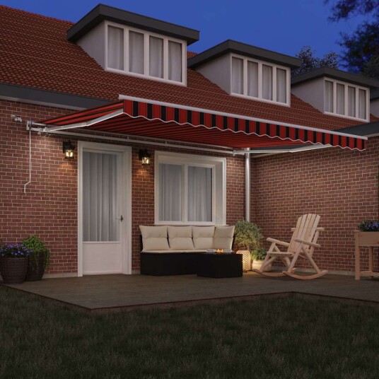Innvendbar Markise Oransje og Brunt 450 × 350 cm