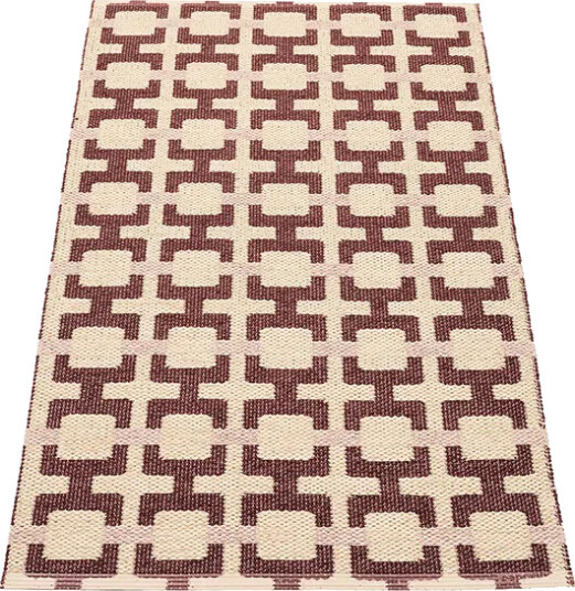 Pappelina Tom teppe Burgundy/Cream/Pale Rose 70 x 120 cm