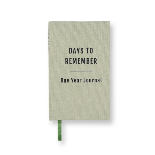 Dagbok One Year Journal Green Leaf