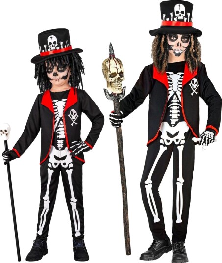 Voodoo Priest Kostyme til Barn med Hatt 11 13 ÅR Voodoo Priest Kostyme til Barn med Hatt 11 13 ÅR