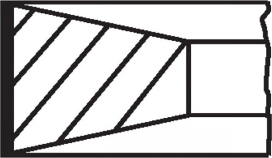Stempelringsett MAHLE 082 62 N0 Stempelringsett MAHLE 082 62 N0
