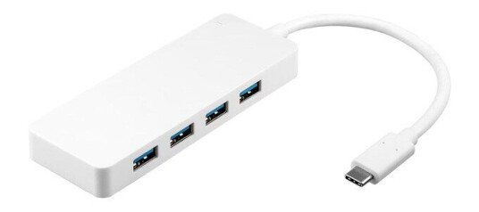 Pro 4x USB-C™ multiport adapter white - simultaneous Pro 4x USB-C™ multiport adapter white - simultaneous