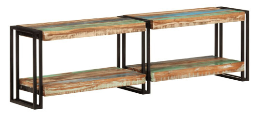 vidaXL TV-benk 140x30x40 cm gjenvunnet heltre