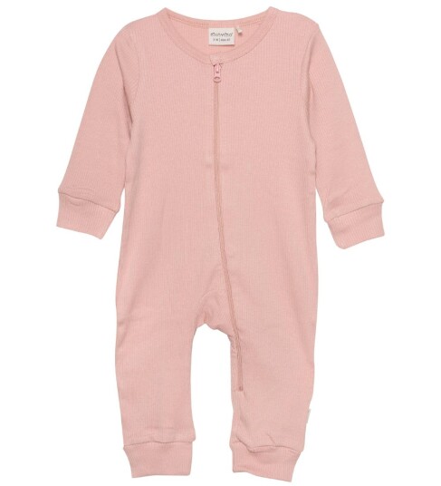 Minymo Jumpsuit Rib Misty Rose Minymo 74 Jumpsuit Rosa
