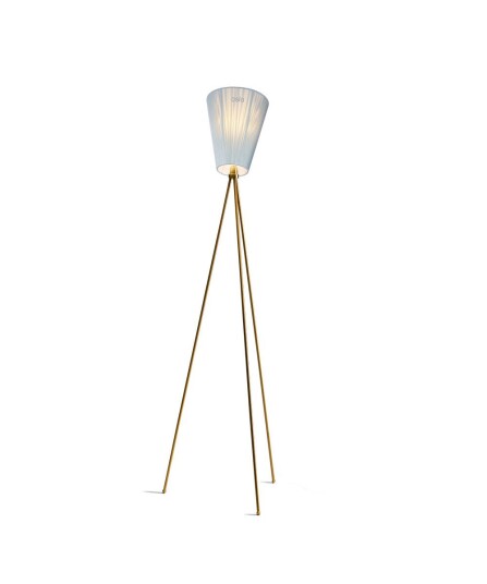 Northern - Oslo Wood Gulvlampe Guld/Lys Blå