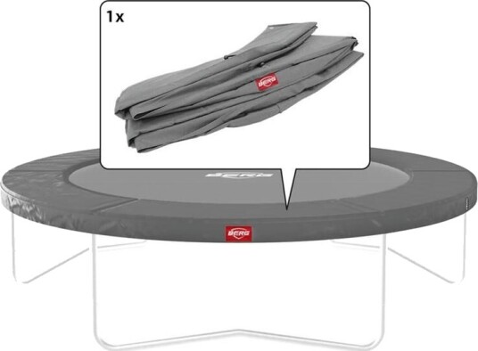 BERG Toys Favorit Beskyttelseskant 330 Cm Grå For Favorit Oppå Bakken M/6 Ben 330 cm dia 6b Grå