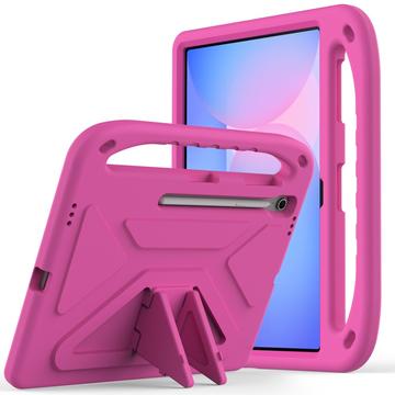 Samsung Galaxy Tab S10 FE+ Støtsikkert Bæreveske til Barn Varm Rosa