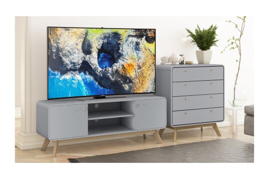 Byrå Caitlyn 80x39 cm Grå