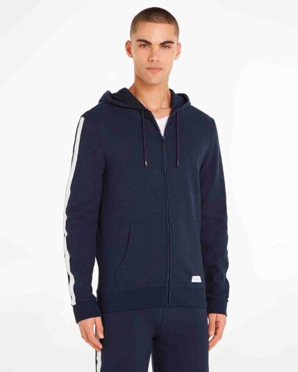 Tommy Hilfiger Hwk Fz Hoodie - Desert Sky M Tommy Hilfiger Hwk Fz Hoodie - Desert Sky M