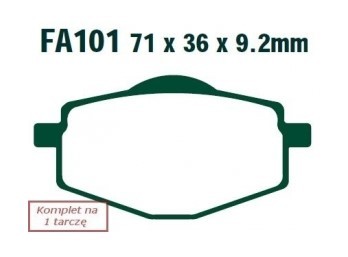 Bremseklosser EBC Brakes FA101TT
