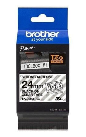 Brother Tape brother 24mm black/clear - tze-s151