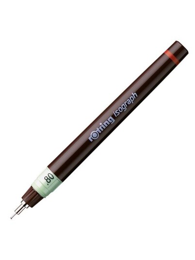 Rotring rOtring Isograph Technical Drawing Pen .8 mm Refillable Fineliner Pen Rotring rOtring Isograph Technical Drawing Pen .8 mm Refillable Fineliner Pen